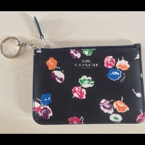 Coach Wildflower Key Pouch & Coin Purse Key Chain
